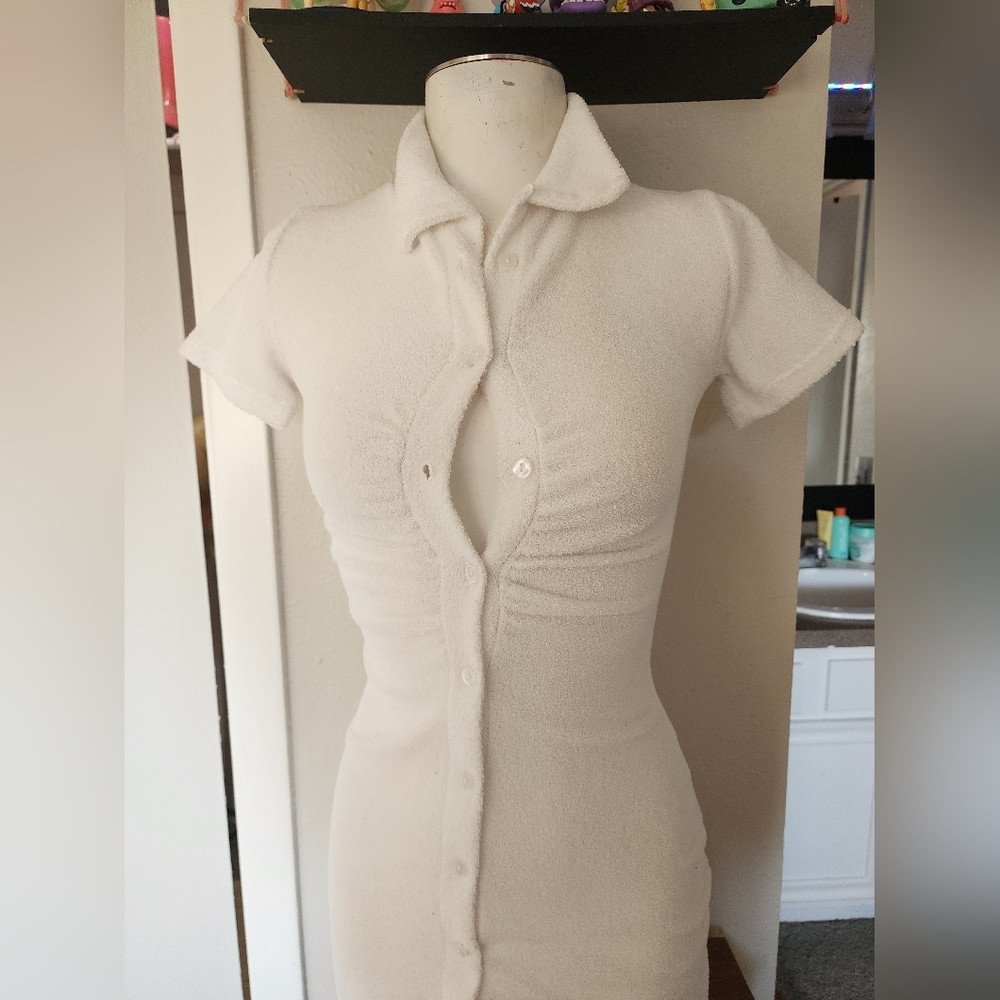 Terrycloth Mini Dress